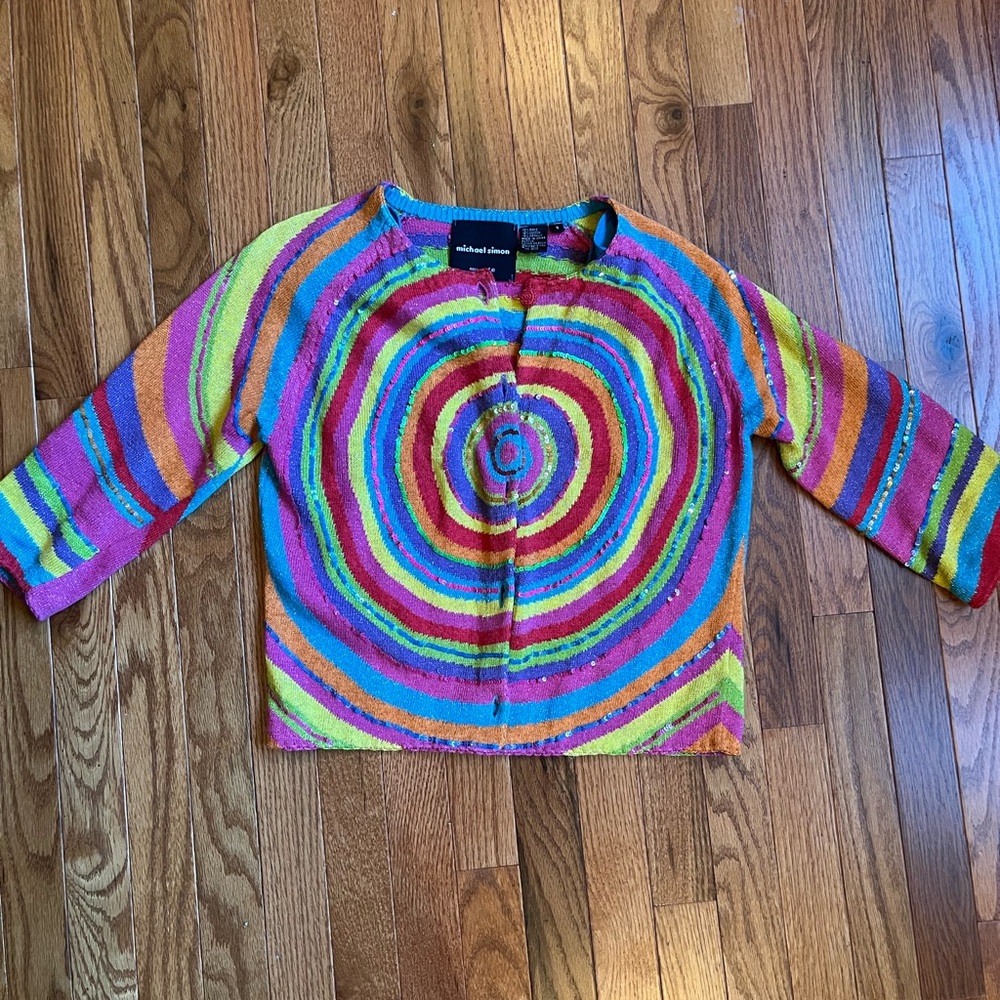 Rainbow Michael Simon Sweater